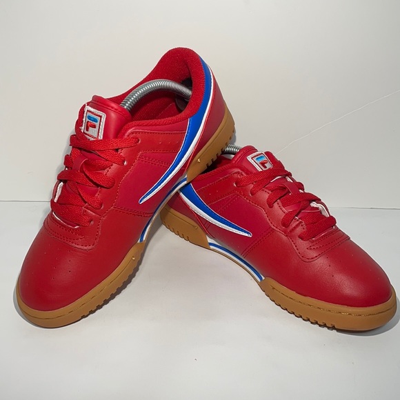 Fila Classic Red/Blue/White Retro Style Sneaker Men’s 6 Womens 8 - Picture 1 of 10